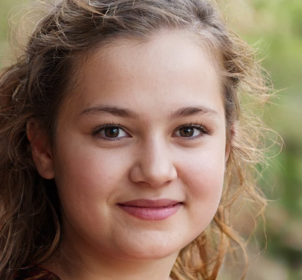 Portrait of a young woman smiling