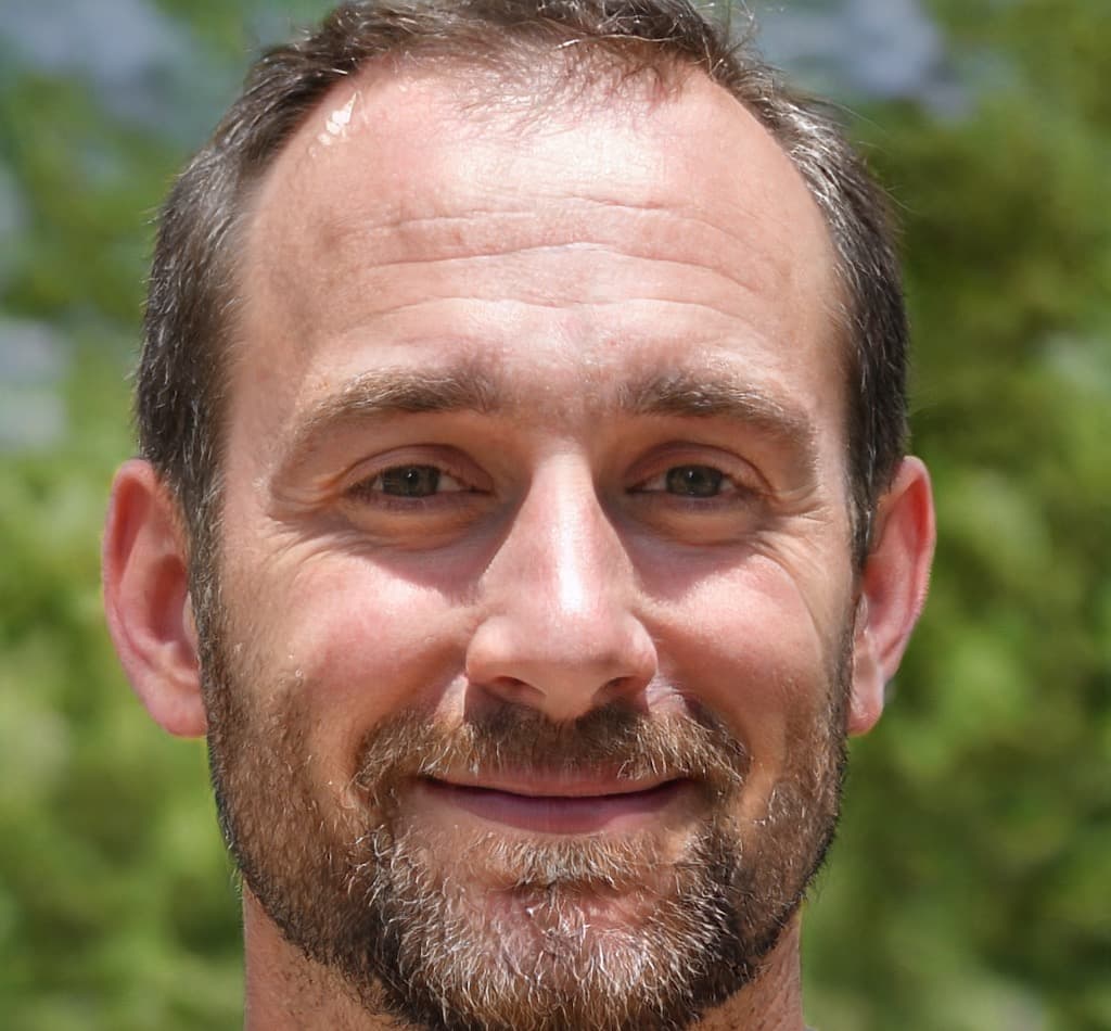 Portrait of a man in his thirties